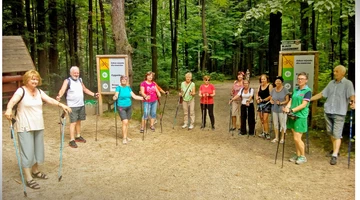 Zajęcia nordic walking w sekcji UTW